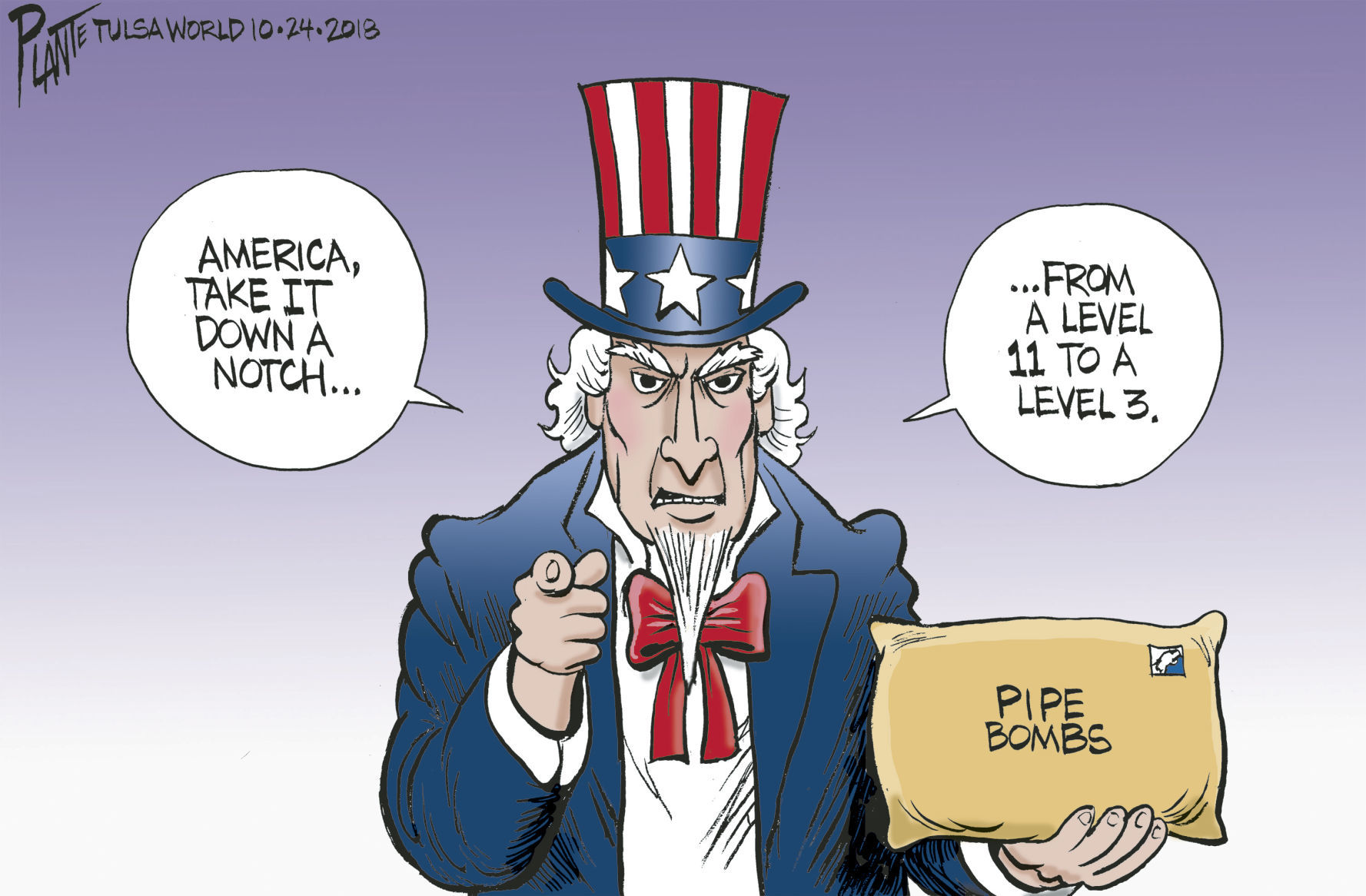 Mail bombs by Bruce Plante, Tulsa World